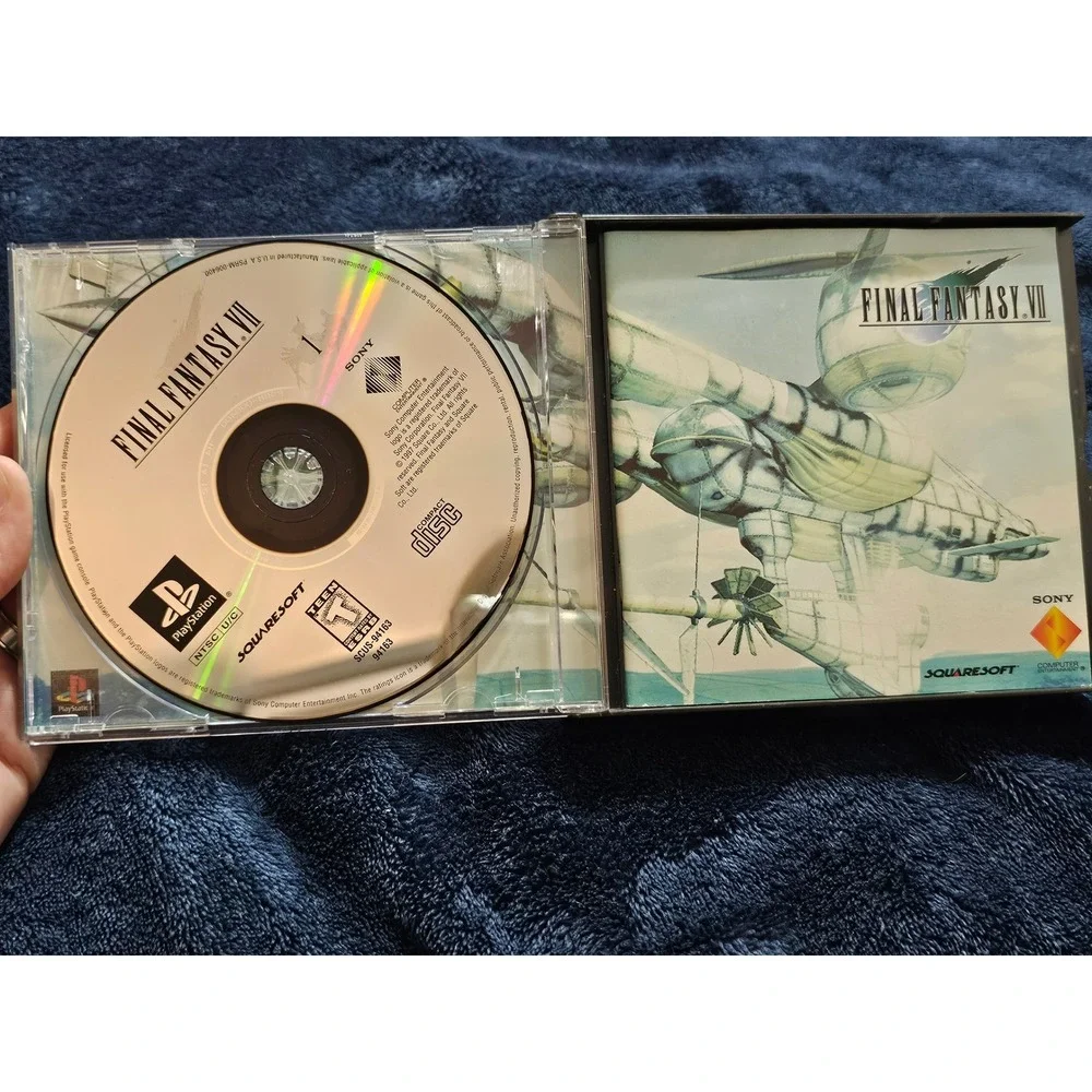 Final Fantasy VII Sony PlayStation 1 PS1 Greatest Hits 3-Disc Set RPG FF7 FFVII